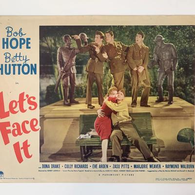 Let's Face It original 1943 vintage lobby card