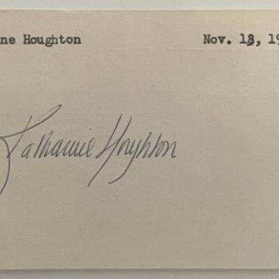 Katharine Houghton original signature
