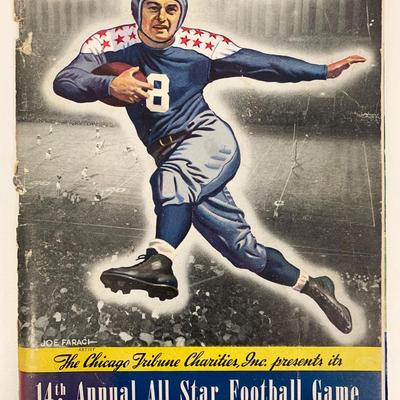 1947 14th Annual All-Star Football Game College All-Stars vs. Chicago Bears Official Program