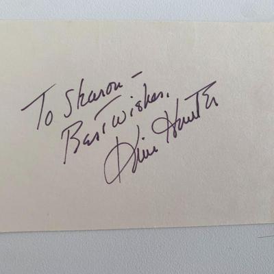Kim Hunter original signature