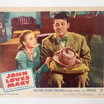 John Loves Mary original 1994 vintage lobby card
