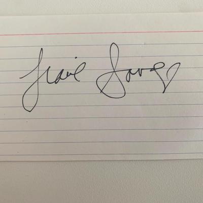 Tracie Savage original signature