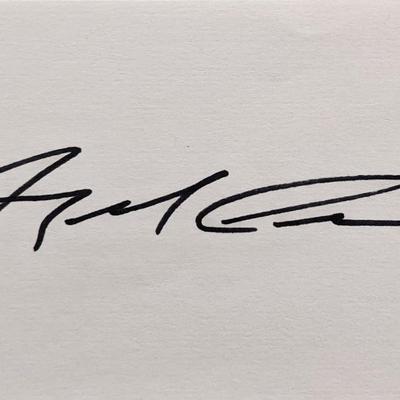 Jockey Angel Cordero Jr. original signature