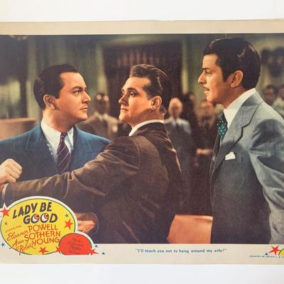 Lady Be Good original 1941 vintage lobby card