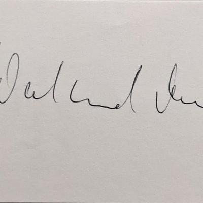 Opera singer Waltraud Meier original signature