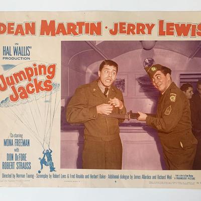 Jumping Jacks original 1952 vintage lobby card