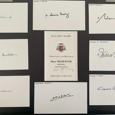 Set of Nine Bishops, original signatures