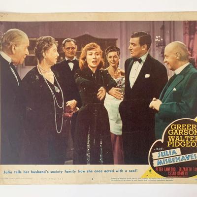 Julia Misbehaves original 1948 vintage lobby card