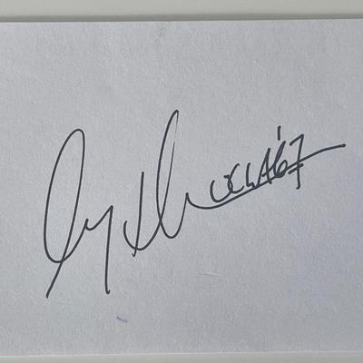 UCLA football player Gary Beban autograph note