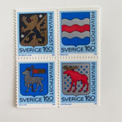 1983 Sweden Set of 4 stamps
