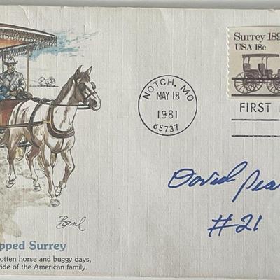 NASCAR race driver David Pearson signed cover