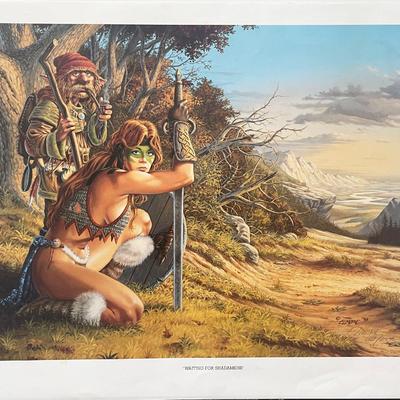 Ancients & Innocents - Waiting For Shadamehr Artwork  by Larry Elmore
