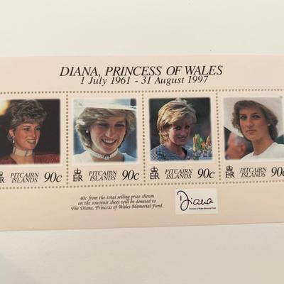 Pitcairn Islands Diana Princess of Wales commemorative stamp set