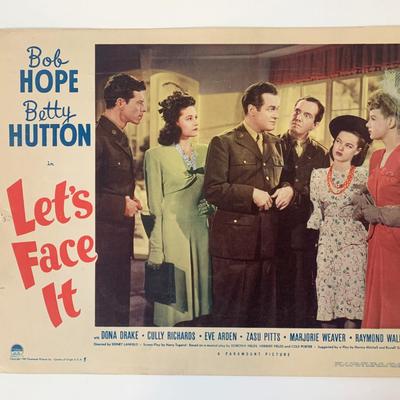 Let's Face It original 1943 vintage lobby card