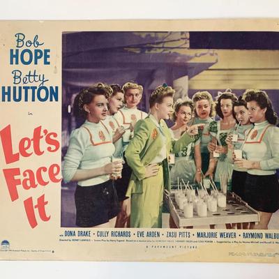 Let's Face It original 1943 vintage lobby card