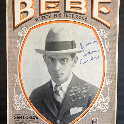 Sam Coslow Signed Sheet Music