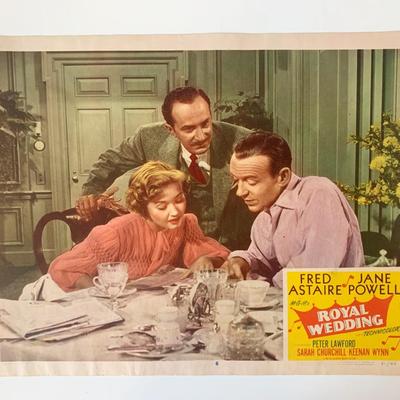 Royal Wedding original 1951 vintage lobby card