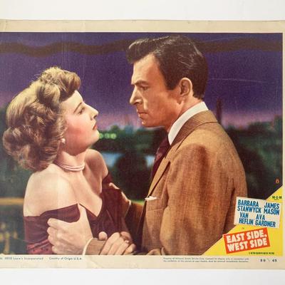 East Side, West Side original 1950 vintage lobby card