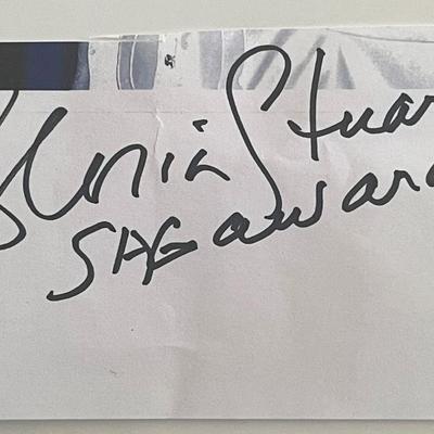 American actress Gloria Stuart original signature