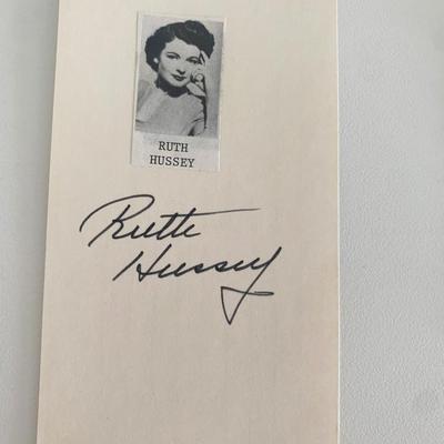 Ruth Hussey original signature