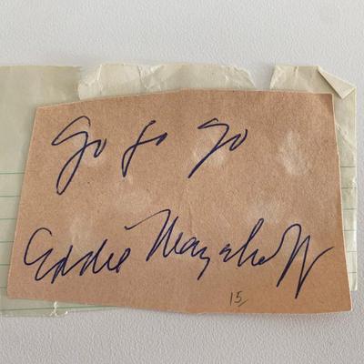 Eddie Mayehoff original signature