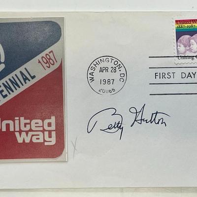 Betty Hutton signed cover