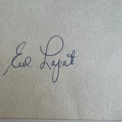 Ed Lopat original signature