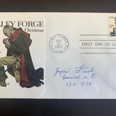 Gerhard Sturt signed first day cover