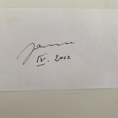General Wojciech Jaruzelski original signature