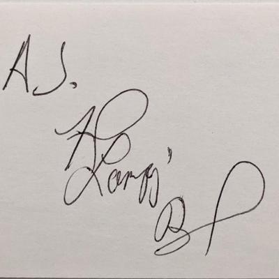Frank Bank original signature