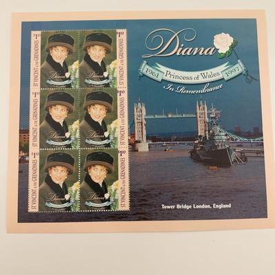 Diana Princess of Wales commemorative stamp set