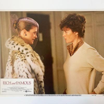 Rich and Famous original 1981 vintage lobby card