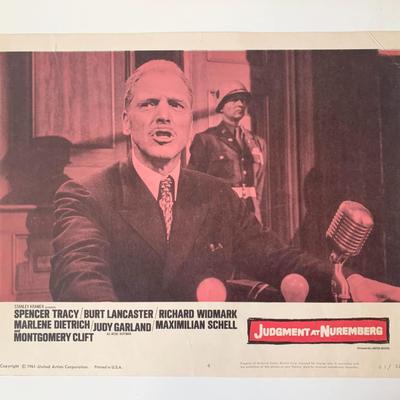 Judgment at Nuremberg original 1961 vintage lobby card