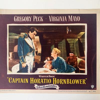 Captain Horatio Hornblower original 1951 vintage lobby card