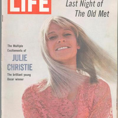 Julie Christie Life Magazine. April 29, 1966
