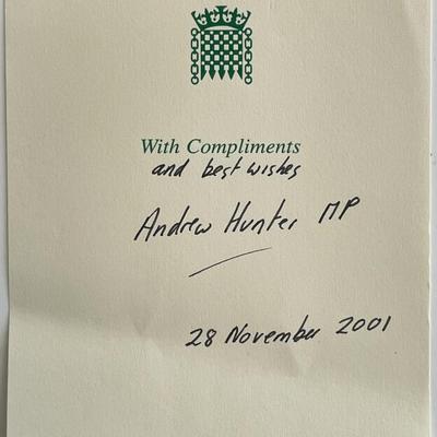 Steven Dagget signed note