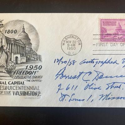 Forrest C Donnell signed first day cover