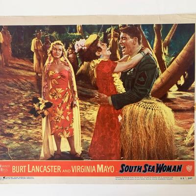 South Sea Woman original 1953 vintage lobby card
