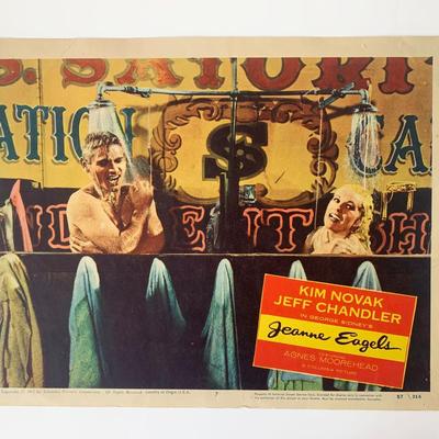 Jeanne Eagels original 1957 vintage lobby card
