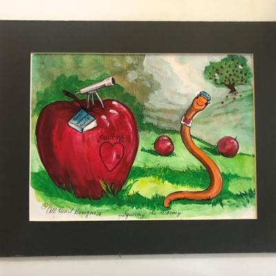 Squirmy the Wormy - All Heart Designs Original Art