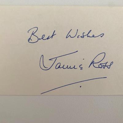 Jamie Ross original signature