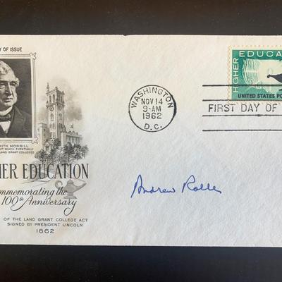 Andrew F Rolle signed first day cover