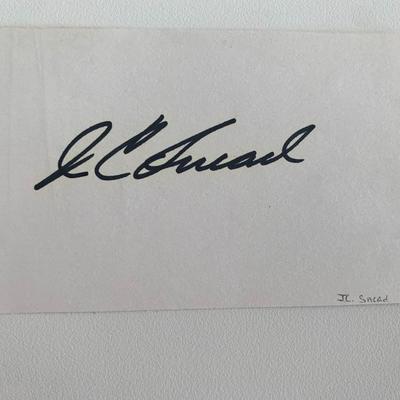 Pro Golfer JC Snead original signature