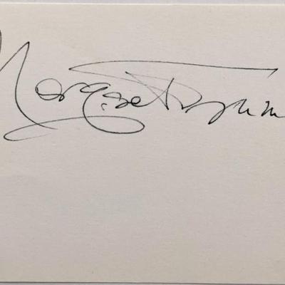 Margaret Truman original signature