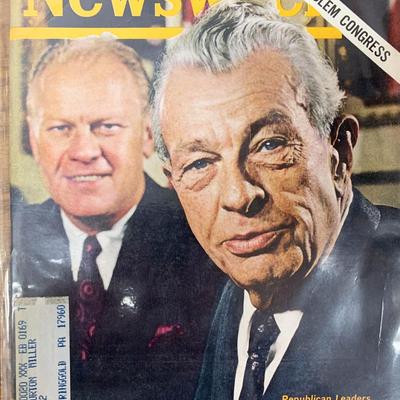 Newsweek Magazine 1967 Gerald Ford And Dirksen Issue