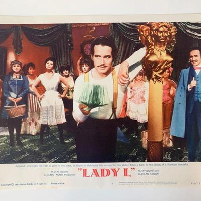 Lady L original 1966 vintage lobby card