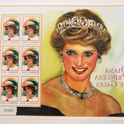 Nicaragua Diana Princess of Wales commemorative stamp set