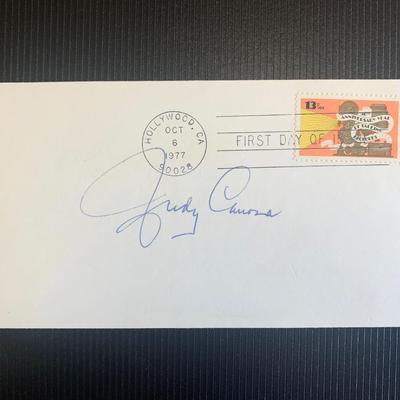 Judy Canova signed first day cover