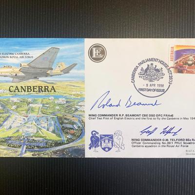 Roland P Beamont and G M Telford signed first day cover
