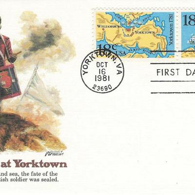 Surrender at Yorktown FDC
